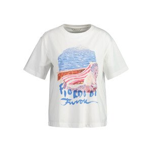 TRIČKO GANT REL SCENERY PRINT SS T-SHIRT biela XXS