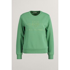 MIKINA GANT REG TONAL SHIELD C-NECK SWEAT zelená XXL