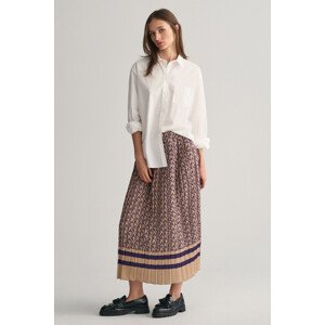 SUKŇA GANT MONOGRAM PRINT PLEATED SKIRT fialová 34