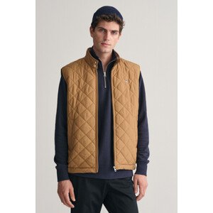 VESTA GANT QUILTED WINDCHEATER VEST hnedá S