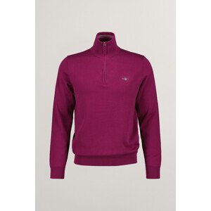 SVETER GANT CLASSIC COTTON HALFZIP fialová M