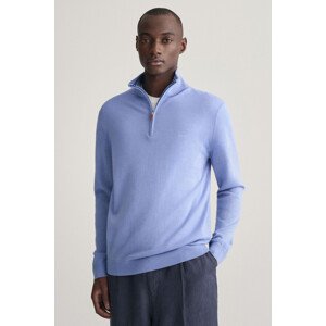 SVETER GANT EXTRAFINE MERINO WOOL HALF ZIP modrá S