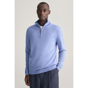 SVETER GANT EXTRAFINE MERINO WOOL HALF ZIP modrá L