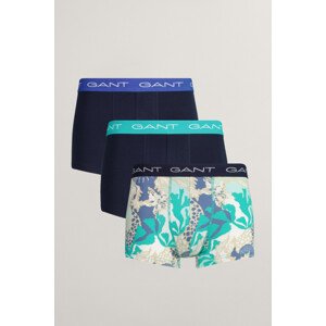 SPODNÁ BIELIZEŇ GANT SEA PRINT TRUNK 3-PACK modrá M