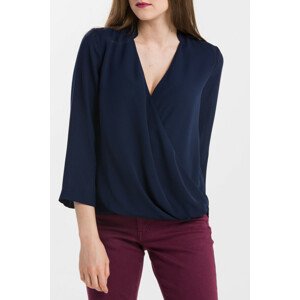 KOŠEĽA GANT G1. SOLID WRAP BLOUSE modrá 34