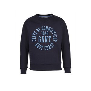 MIKINA GANT TB GANT COLLEGIATE C-NECK SWEAT modrá 122/128