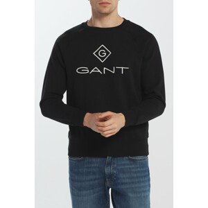 MIKINA D1. GANT LOCK UP C-NECK SWEAT čierna XXXL