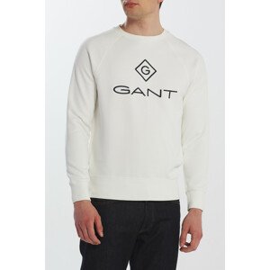 MIKINA D1. GANT LOCK UP C-NECK SWEAT biela XXL