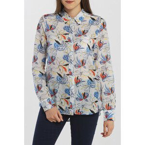 KOŠEĽA GANT D1. FLORAL FLY FISH COT SILK SHIRT biela 42