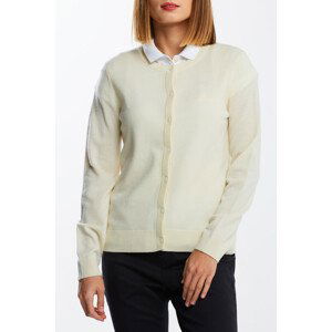 SVETER GANT SUPERFINE LAMBSWOOL CREW CARDIGAN biela S