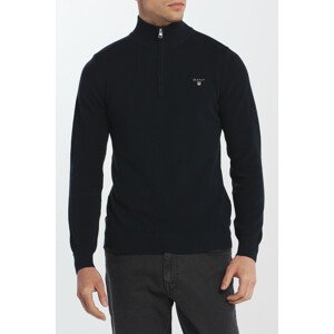 SVETER GANT COTTON PIQUE HALF ZIP modrá XXL