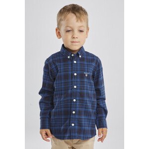 KOŠEĽA GANT Twill Check B.D. Shirt modrá 98/104