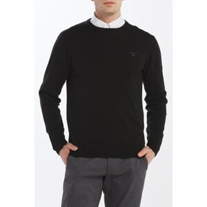 SVETER GANT LIGHT WEIGHT COTTON CREW čierna XXL