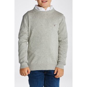 SVETER GANT D1. LT WT COTTON CREW šedá 122/128