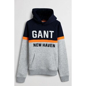 MIKINA GANT D1. THREE COLORS SWEAT HOODIE modrá 146/152