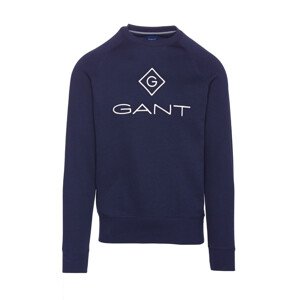 MIKINA GANT D1. GANT LOCK UP C-NECK SWEAT modrá L