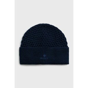 ČAPICA GANT D1. STRUCTURE KNIT HAT modrá None