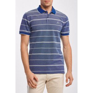 POLOKOŠEĽA GANT D2. 4-COL OXFORD STRIPE SS PIQUE modrá L