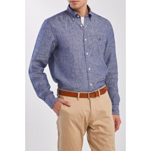 KOŠEĽA GANT THE LINEN SHIRT REG BD modrá 4XL