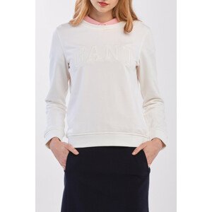 MIKINA GANT ARCH LOGO C-NECK SWEAT biela XS