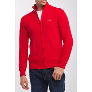 SVETER GANT COTTON PIQUE ZIP CARDIGAN červená XXXL