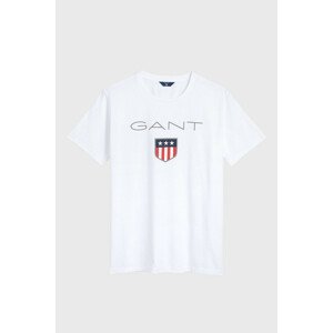 TRIČKO  GANT  SHIELD LOGO SS T-SHIRT biela 134/140