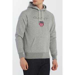 MIKINA GANT SHIELD HOODIE šedá XXXL