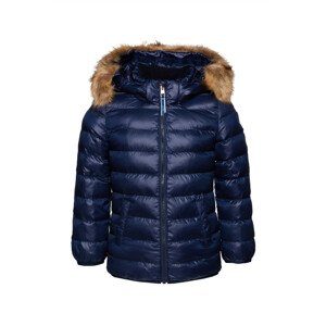 BUNDA GANT D1. GANT FAUX FUR PUFFER JACKET modrá 98/104