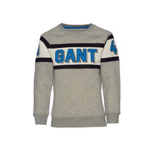 MIKINA GANT D2. 3D VARSITY C-NECK SWEAT šedá 134/140