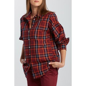 KOŠEĽA GANT D2. TP OXF PLAID OVERSIZED SHIRT červená 34