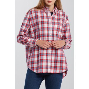 KOŠEĽA GANT D2. FLANNEL CHECK RELAXED SHIRT červená 34