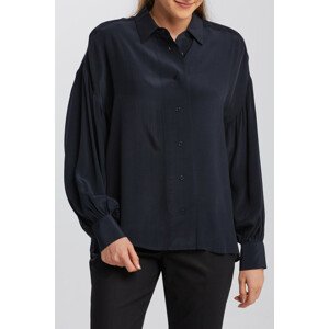 KOŠEĽA GANT D2. DRAPY PUFF SLEEVE SHIRT čierna 34