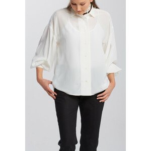 KOŠEĽA GANT D2. DRAPY PUFF SLEEVE SHIRT biela 38