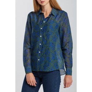 KOŠEĽA GANT D2. FALL FLOWER COT SLIK SHIRT zelená 34