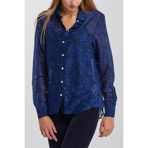 KOŠEĽA GANT D2. FALL FLOWER COT SLIK SHIRT modrá 38