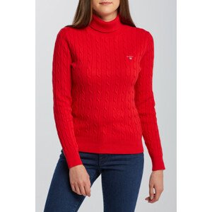 ROLÁK GANT STRETCH COTTON CABLE TURTLE NECK červená XXS