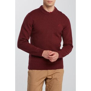 SVETER GANT D1. COTTON TEXTURE CREW červená XXXL