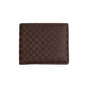 PEŇAŽENKA GANT D1. LEATHER SIGNATURE WEAVE WALLET hnedá None