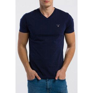 TRIČKO GANT ORIGINAL SLIM V-NECK T-SHIRT modrá XXL