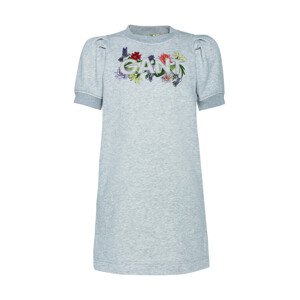 ŠATY GANT D1. FLOWER LOGO C-NECK SWEAT DRESS šedá 176