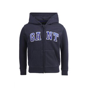 MIKINA GANT D1. GANT VARSITY FULL ZIP HOODIE modrá 110/116