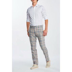 NOHAVICE GANT D2. CHECK LINEN SUIT PANTS oranžová 48