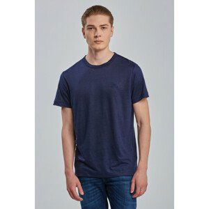 TRIČKO GANT D2. LINEN SS T-SHIRT modrá XL