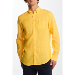 KOŠEĽA GANT REG LINEN SHIRT BD žltá L