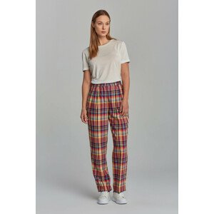 NOHAVICE GANT D1. HW PLEATED CHECKED PANTS červená 40