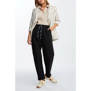 NOHAVICE GANT D2. SUMMER LINEN PULL-ON PANT čierna 36