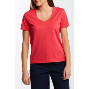 TRIČKO GANT ORIGINAL V-NECK SS T-SHIRT červená S