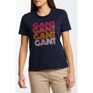 TRIČKO GANT D2. GRADIENT GRAPHIC SS T-SHIRT modrá S