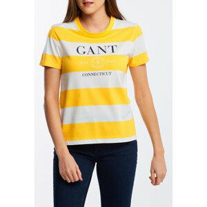 TRIČKO GANT D1. STRIPED NAUTICAL SS T-SHIRT žltá S