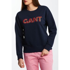 MIKINA GANT D2. GRADIENT GRAPHIC C-NECK SWEAT modrá XS